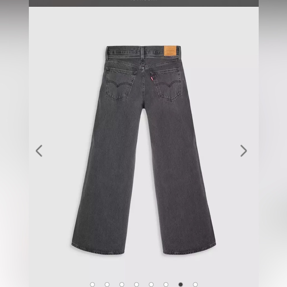 Levi's Women's Wide-Leg Jeans - Dark Gray - Picture 5 of 7